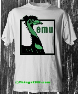 emu framed A framed design with an emu in a picture frame
