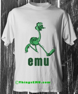 emu walking on campus
